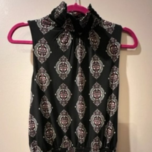 White House Black Market Sleeveless Women's Top with Elastic XS Multicolored - Picture 1 of 4